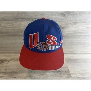 USA World Cup 1994 Soccer Snapback Hat Apex One Spell Out 90s VTG Football